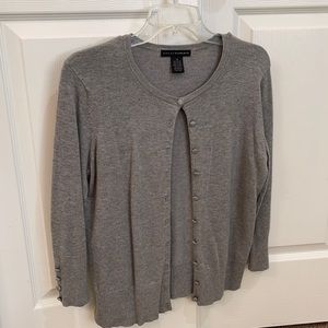 Gray cardigan